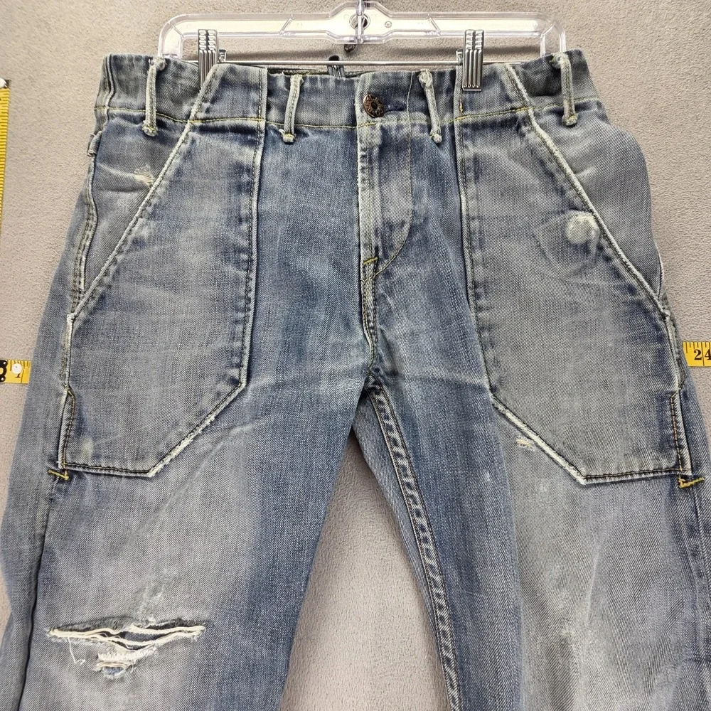 Vintage Levis Engineered Jeans Mens Blue Buckle Back Honeycomb Fits 32x31
